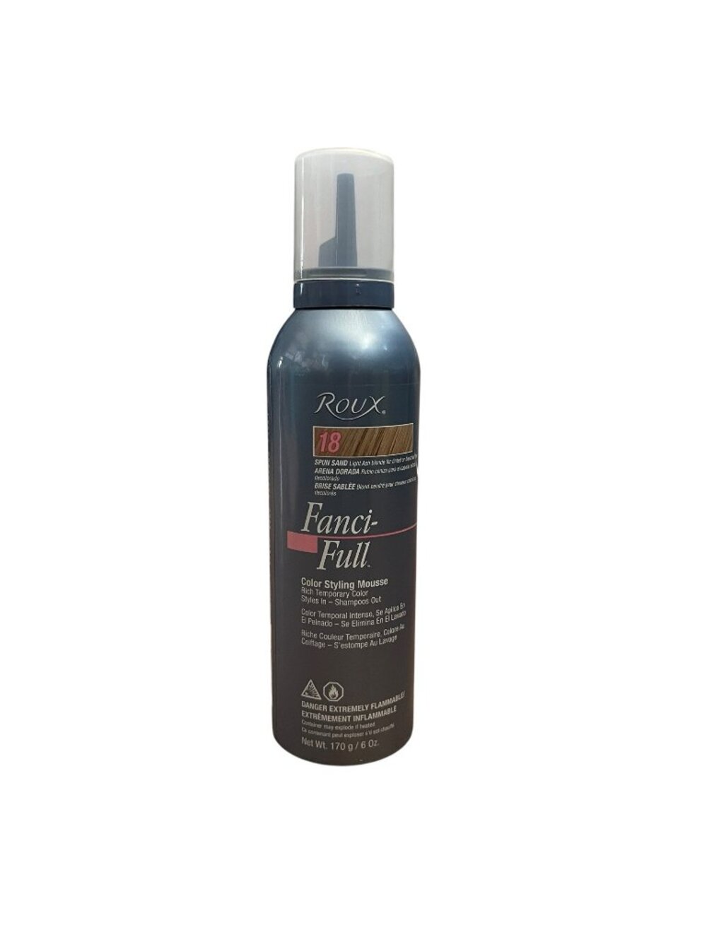 Roux Fanci-Full Color Styling Mousse 18 Spun Sand- 6 oz, New